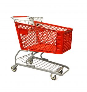 Chariots d’épicerie en plastique pour les détaillants canadiens