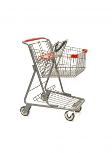 Chariots d’épicerie en métal